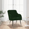 Fauteuil 63x76x80 cm fluweel donkergroen
