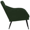 Fauteuil 63x76x80 cm fluweel donkergroen