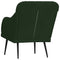 Fauteuil 63x76x80 cm fluweel donkergroen