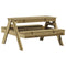 Picknicktafel voor kinderen 88x97x52 cm gempregneerd hout