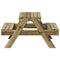 Picknicktafel voor kinderen 88x97x52 cm gempregneerd hout