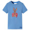 Kindershirt met korte mouwen 140 middenblauw