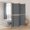 Kamerscherm met 4 panelen 200x220 cm stof antracietkleurig