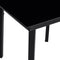 Tuintafel 140x70x74 cm staal en glas zwart
