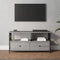 Tv-meubel 90x33x45 cm bewerkt hout grijs sonoma eikenkleurig