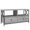 Tv-meubel 90x33x45 cm bewerkt hout grijs sonoma eikenkleurig