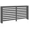 Radiatorombouw 169x19x84 cm massief grenenhout grijs