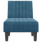 Chaise longue fluweel blauw
