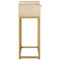 Wandtafel 90x30x76 cm massief mangohout en ijzer