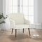 Fauteuil 63x76x80 cm fluweel crmekleurig