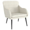 Fauteuil 63x76x80 cm fluweel crmekleurig