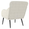 Fauteuil 63x76x80 cm fluweel crmekleurig