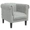 Fauteuil fluweel lichtgrijs