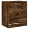 Schoenenkast 60x42x69 cm bewerkt hout gerookt eikenkleurig