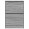 Schoenenkast 60x21x87,5 cm bewerkt hout grijs sonoma eikenkleur
