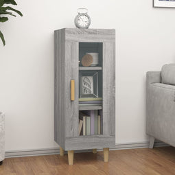 Dressoir 34,5x34x90 cm bewerkt hout grijs sonoma eikenkleurig