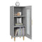 Dressoir 34,5x34x90 cm bewerkt hout grijs sonoma eikenkleurig