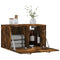 Wandkast 60x36,5x35 cm bewerkt hout gerookt eikenkleurig