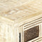 Dressoir 65x30x75 cm massief mangohout wit