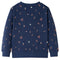Kindertrui 140 gemleerd marineblauw