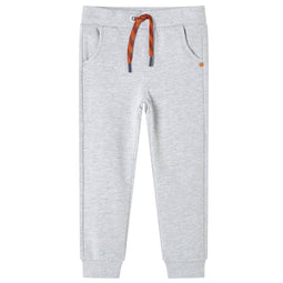 Kinderjoggingbroek 104 gemleerd grijs