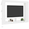 Tv-meubel 152x22x113 cm bewerkt hout wit