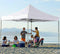 Partytent Easy Up Alu 3 x 3 meter met zijwanden in Wit