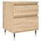 Nachtkastje 40x35x50 cm bewerkt hout sonoma eikenkleurig