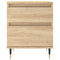 Nachtkastje 40x35x50 cm bewerkt hout sonoma eikenkleurig