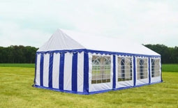 Classic Plus Feesttent PVC 4x8x2 mtr in Wit-Blauw