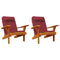 Stoelkussens 2 st Adirondack oxford stof wijnrood