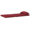 Stoelkussens 2 st Adirondack oxford stof wijnrood