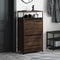 Schoenenkast 60x34x112 cm bewerkt hout bruineikenkleurig