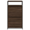Schoenenkast 60x34x112 cm bewerkt hout bruineikenkleurig