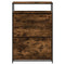 Schoenenkast 75x34x112 cm bewerkt hout gerookt eikenkleurig