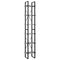 Boekenkast met 6 schappen 40x30x210 cm spaanplaat betongrijs