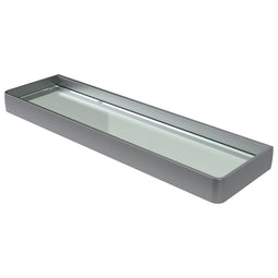 Haceka Aline Planchet Glas Grijs Aluminium 46cm wordt vertaald naar het Nederlands als: Haceka Al...