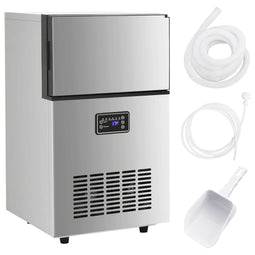 IJsblokjesmachine 420 W 45 kg / 24 u zilverkleurig