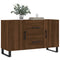 Dressoir 100x36x60 cm bewerkt hout bruineikenkleurig