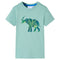 Kindershirt 128 lichtkakikleurig