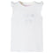 Kindershirt met mouwen met ruches 140 wit