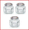 Leifheit 3209 Jampot Zeshoekig 106 ml Glas/Zilver (set van 3 stuks)