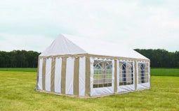 Classic Plus Partytent PVC 3x10x2 mtr in Wit-Zandkleur