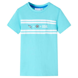 Kindershirt 92 zeeblauw
