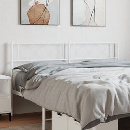 Hoofdbord 150 cm metaal wit