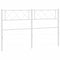 Hoofdbord 150 cm metaal wit