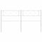 Hoofdbord 150 cm metaal wit