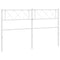 Hoofdbord 150 cm metaal wit