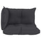 Bankkussens pallet 3 st stof antraciet