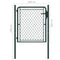 Poort 100x100 cm staal groen